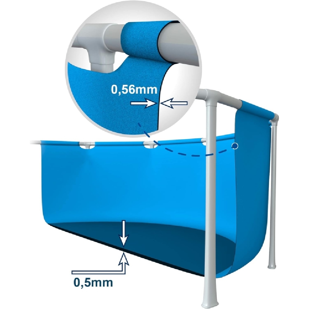 Intex Rectangular Frame Pool Unisex, 5-7 Years