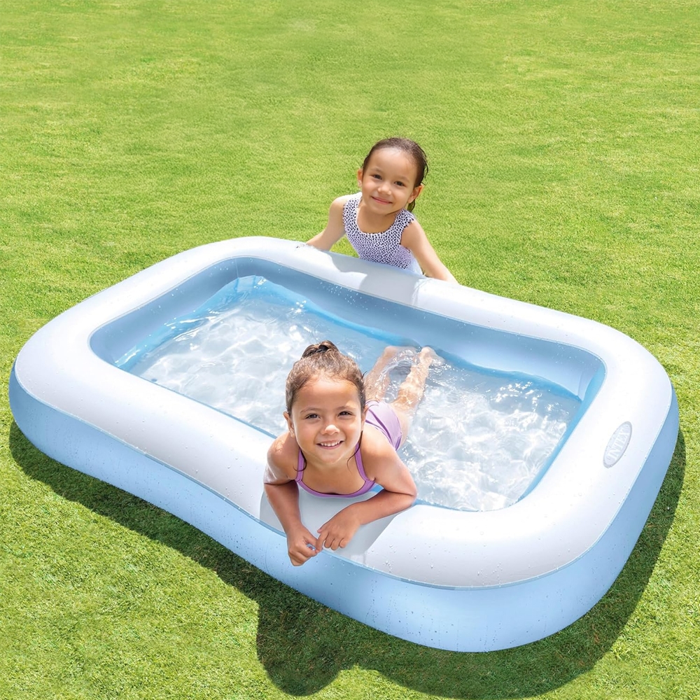 Intex Rectangular Inflatable Kids Pool Unisex, 3-4 Years