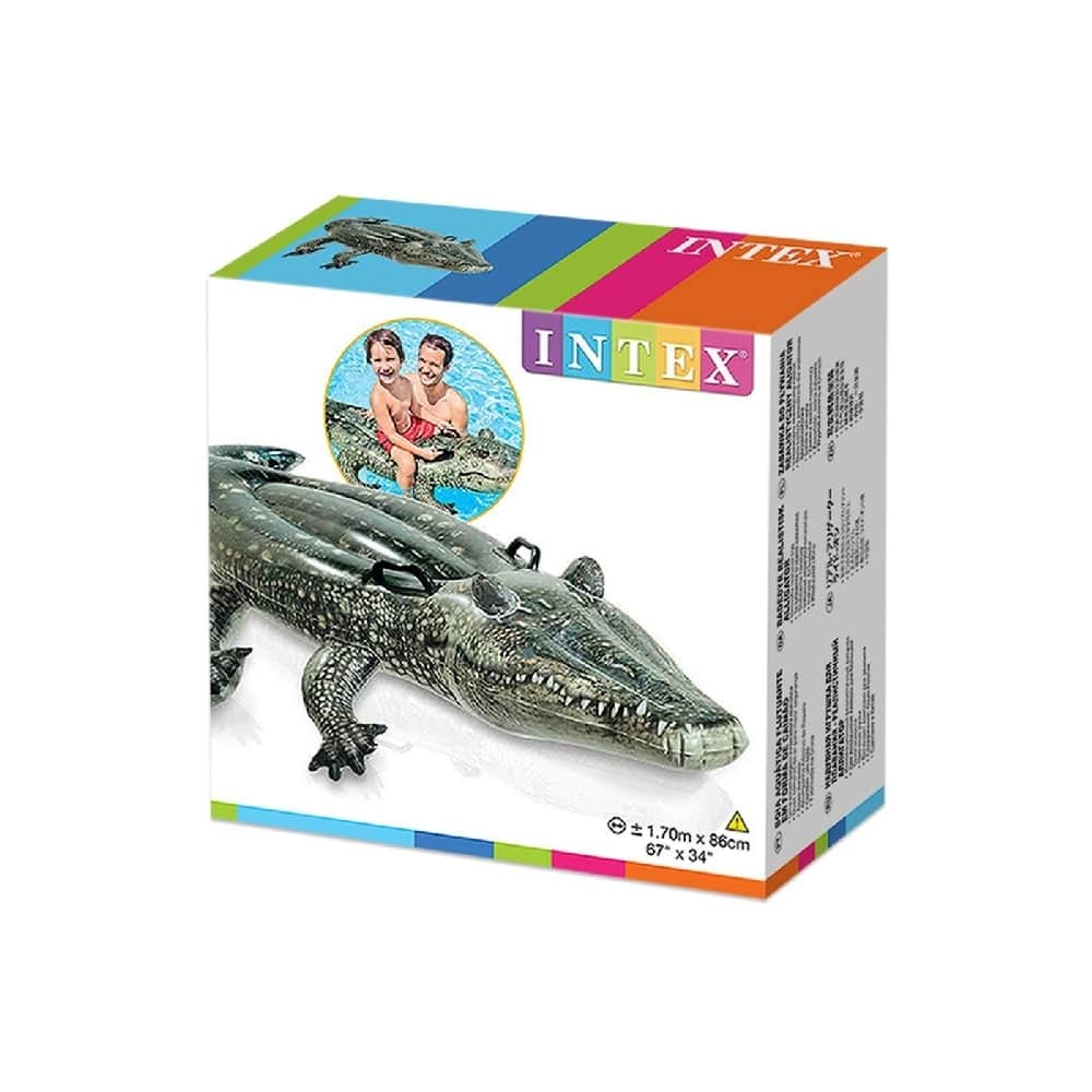 Intex Ride-On Realistic Gator Pool Float Unisex, 3-4 Years