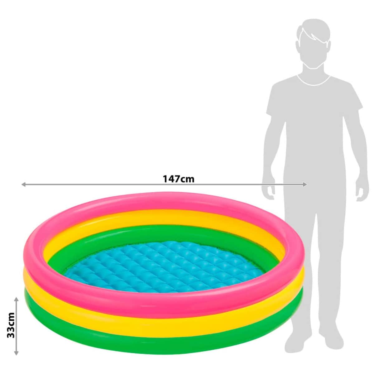 Intex Ring Pool, 617 Ltr, 1-2 Person, 3-4 Years