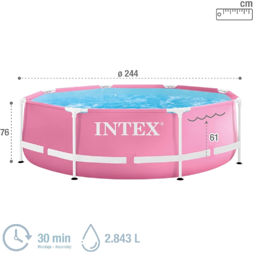 Intex Round Frame Pool Unisex, 5-7 Years