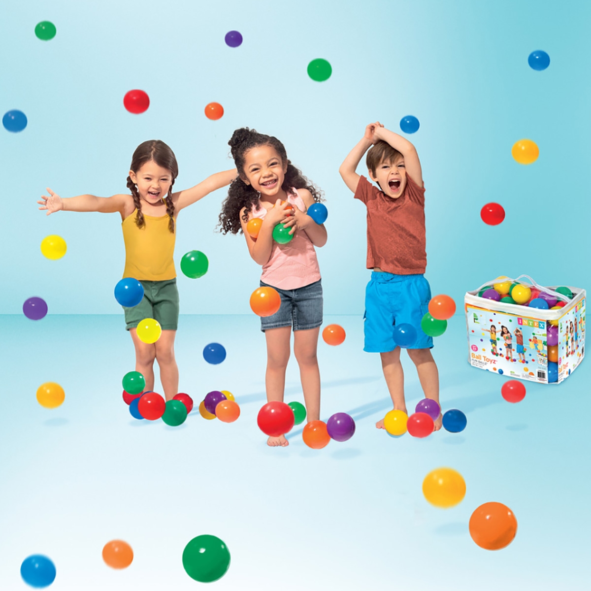 إنتكس كرات لعب مستديرة للجنسين، 3-4 سنوات، 100 كرة