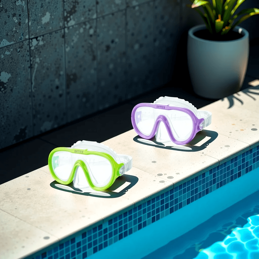 إنتكس مجموعة أقنعة سباحة سي سكان متنوعة للجنسين، 8-10 سنوات