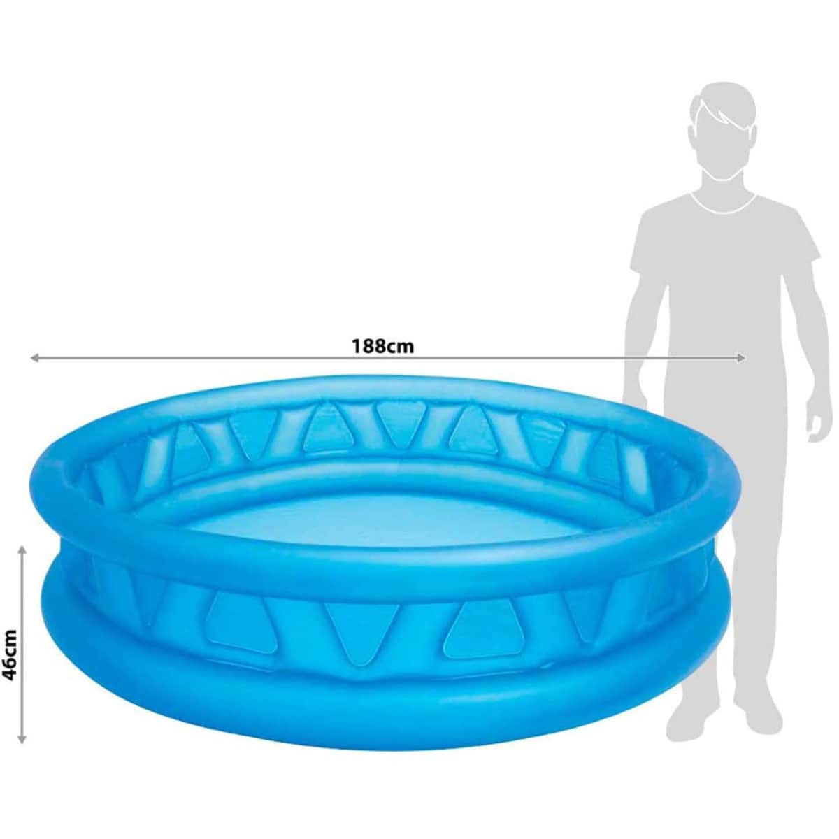 Intex Soft Side Pool, 666 Ltr, 1-2 Person, 3-4 Years
