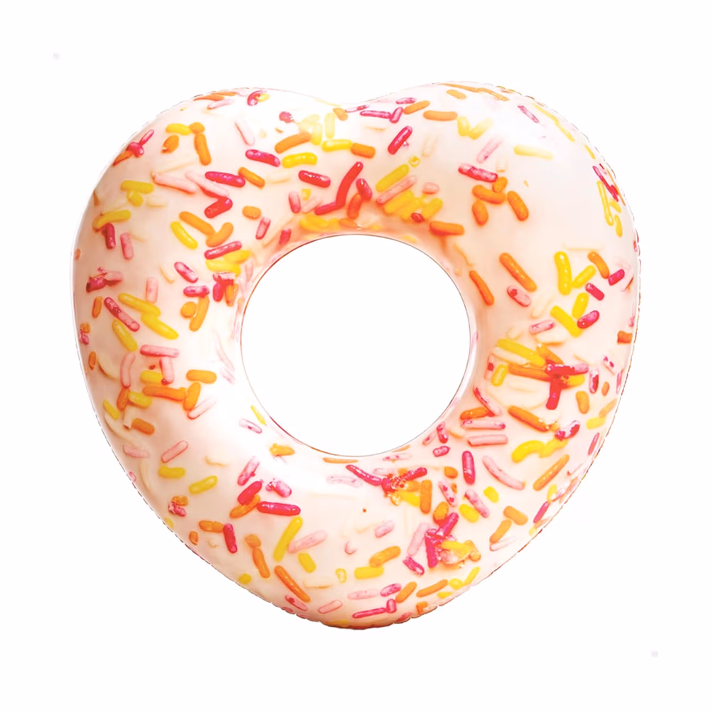 Intex Sprinkle Donut Heart Tube Unisex, 8-10 Years