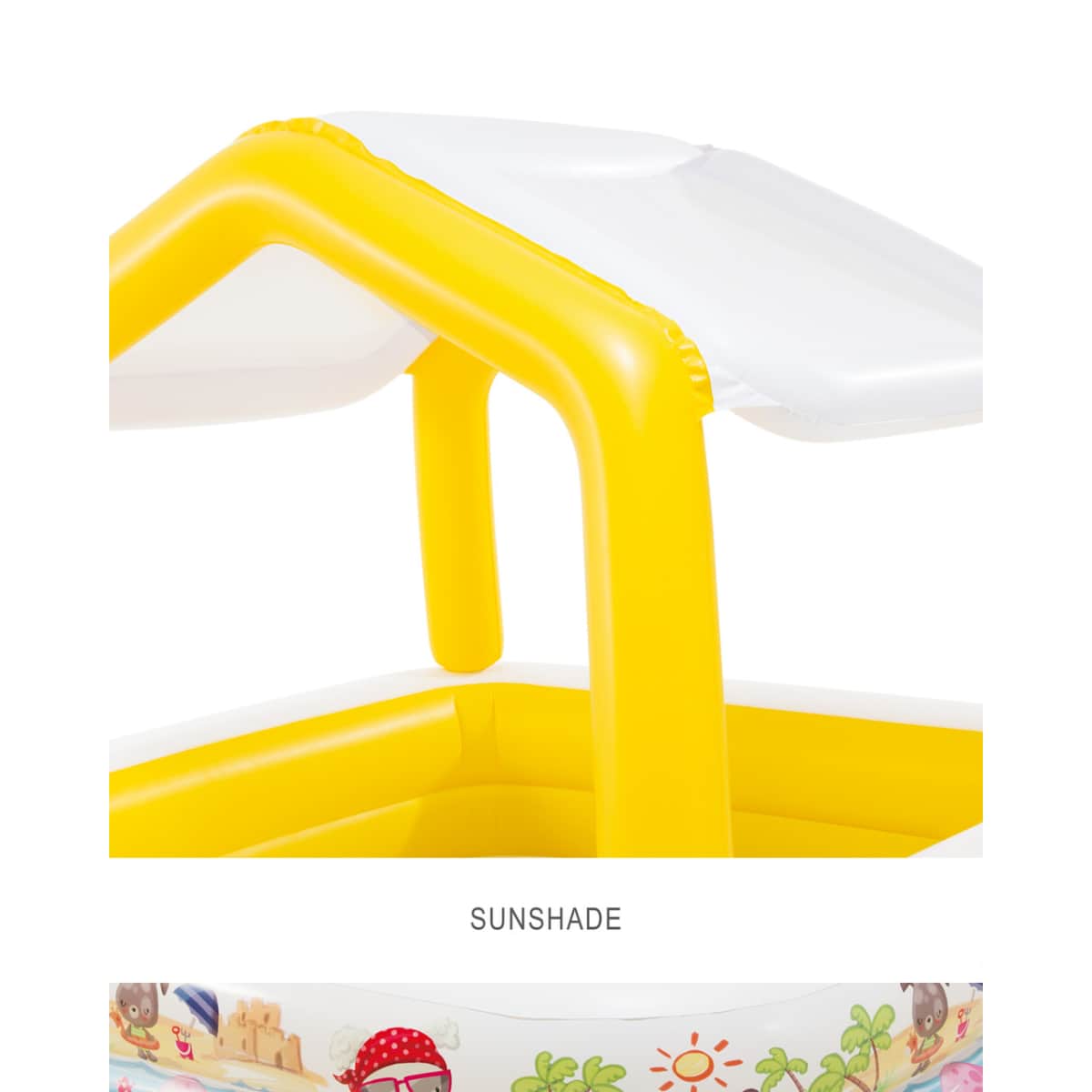 Intex Sun Shade Baby Pool, 295Ltr, 2 Persons, 3-4 Years