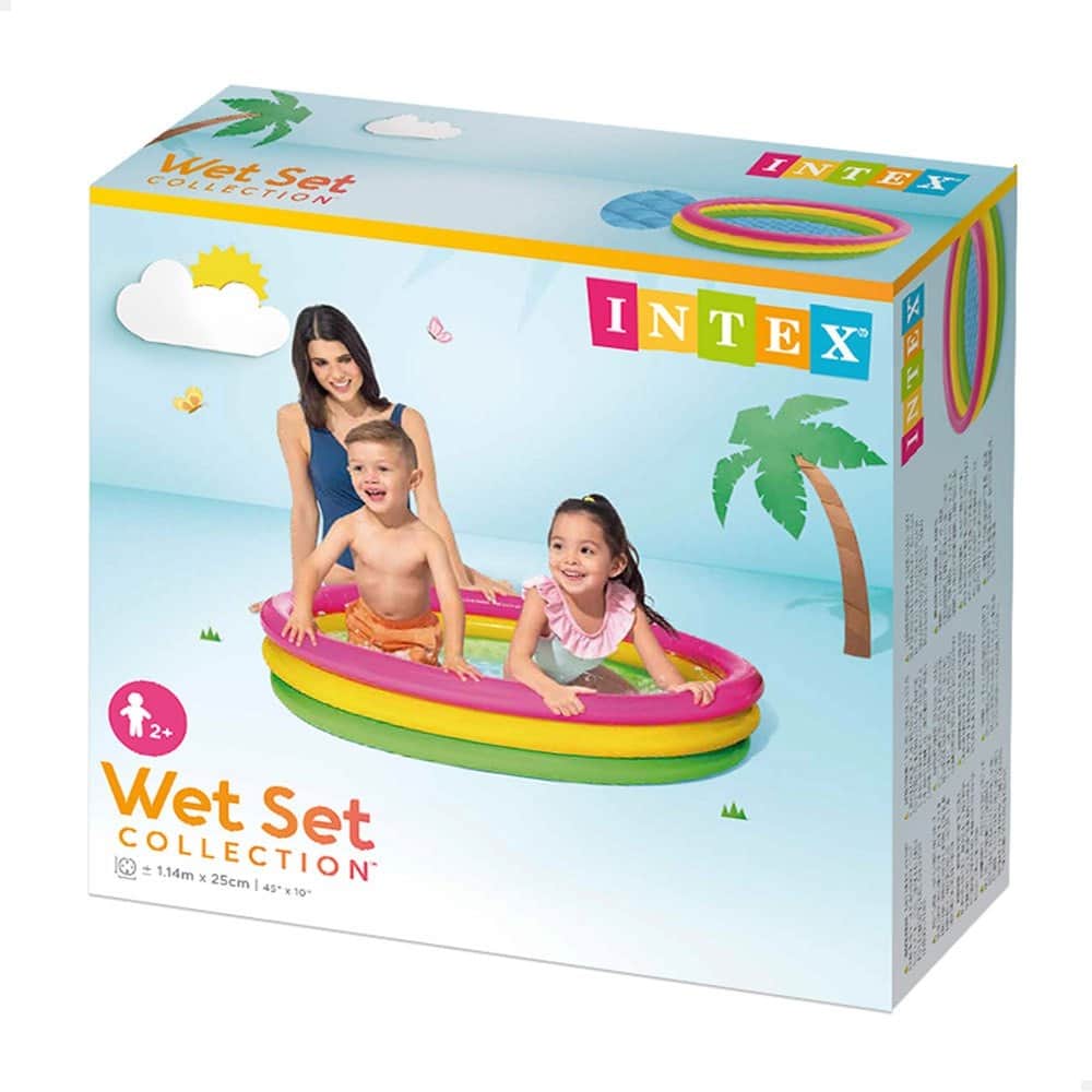 Intex Sunset Glow Baby Pool, 131 Ltr, 1-2 Person, 3-4 Years
