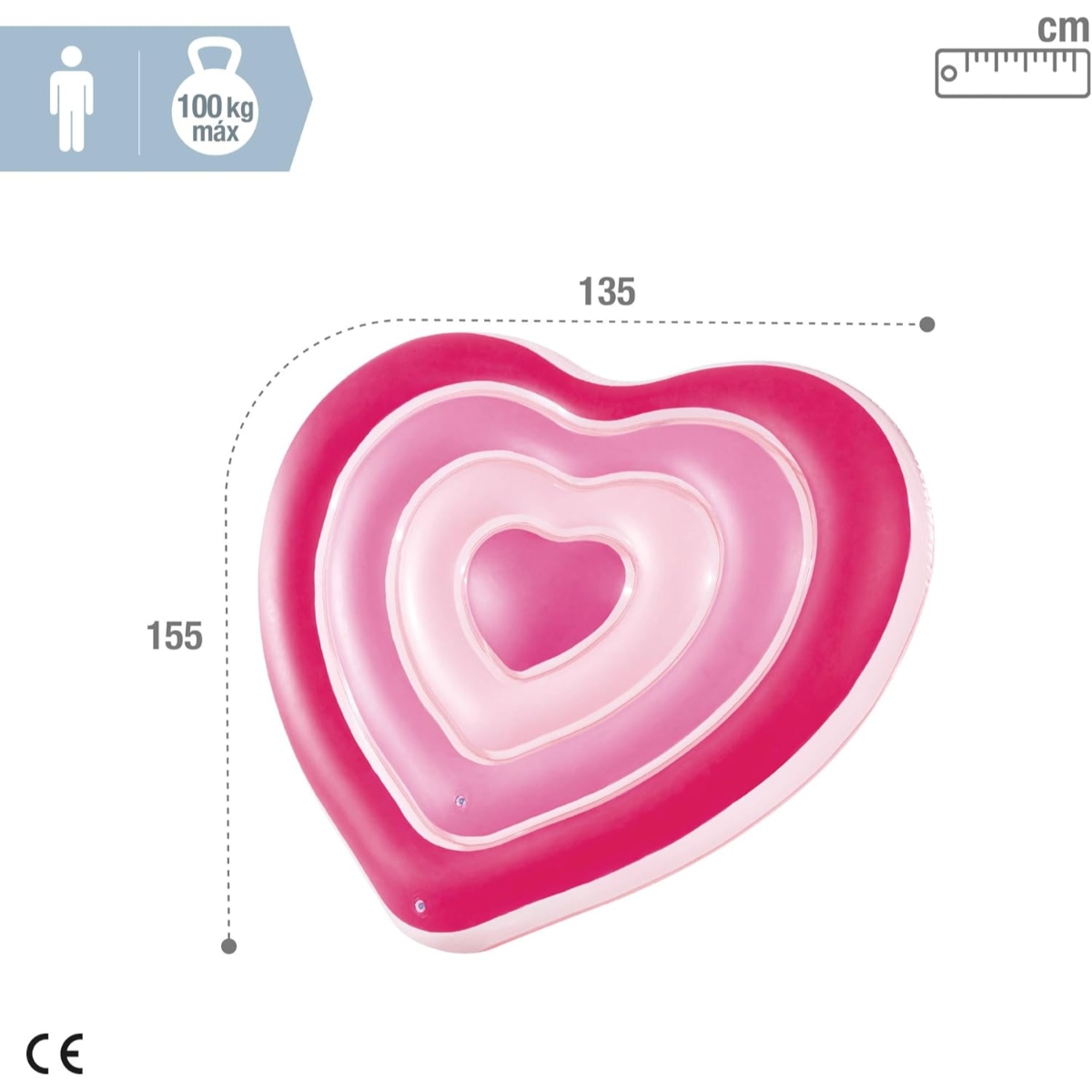 Intex Sweetheart Pool Float Unisex, 5-7 Years