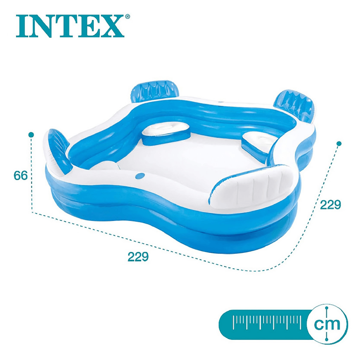 Intex Swim Center Family Lounge Inflatable Pool Unisex, 3-4 Years