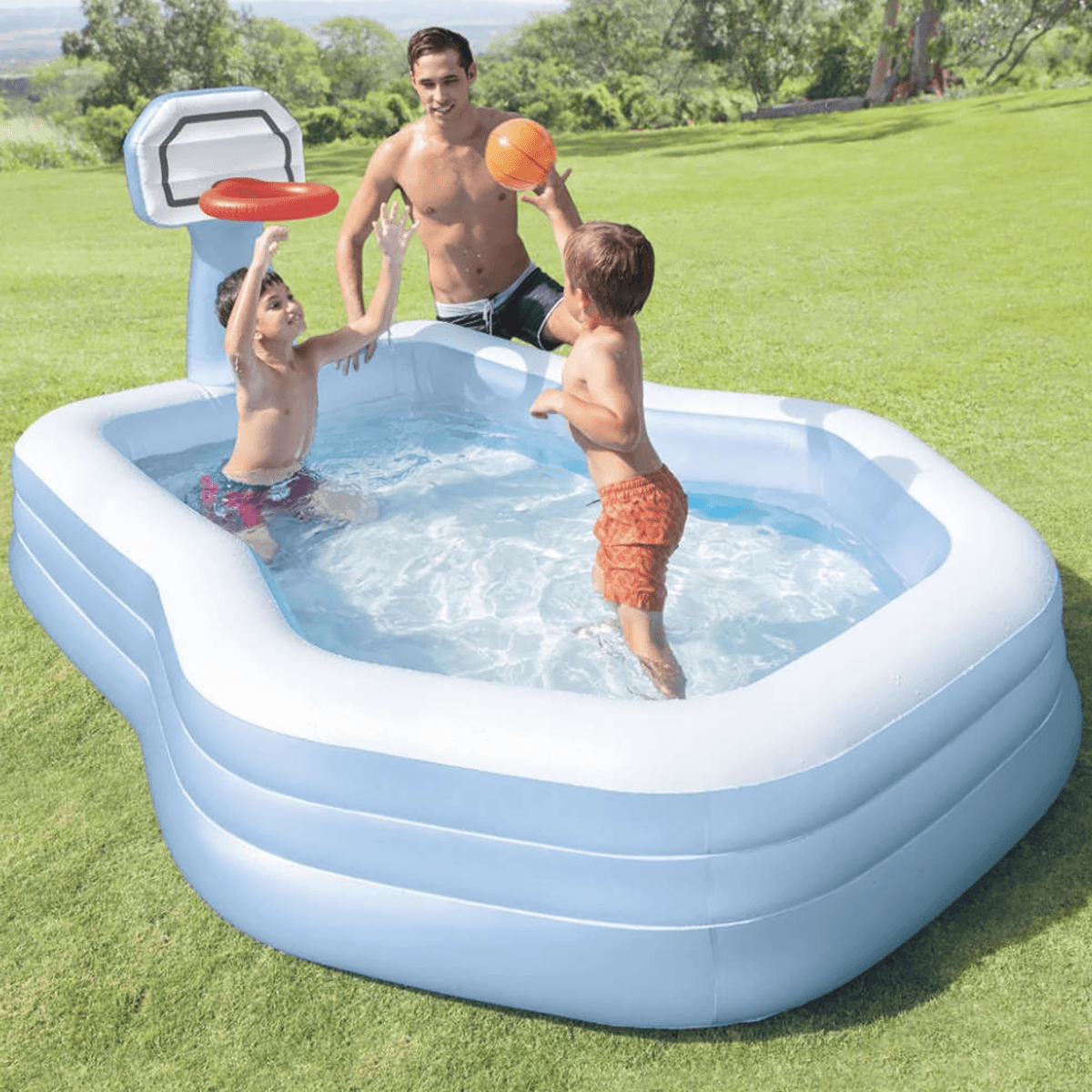 Intex Swim Center Shootin' Hoops Family Pool Unisex, 3-4 Years