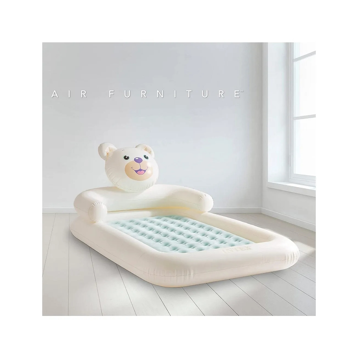 Intex Teddy Bear Kidz Travel Bed Set Unisex, 3-4 Years