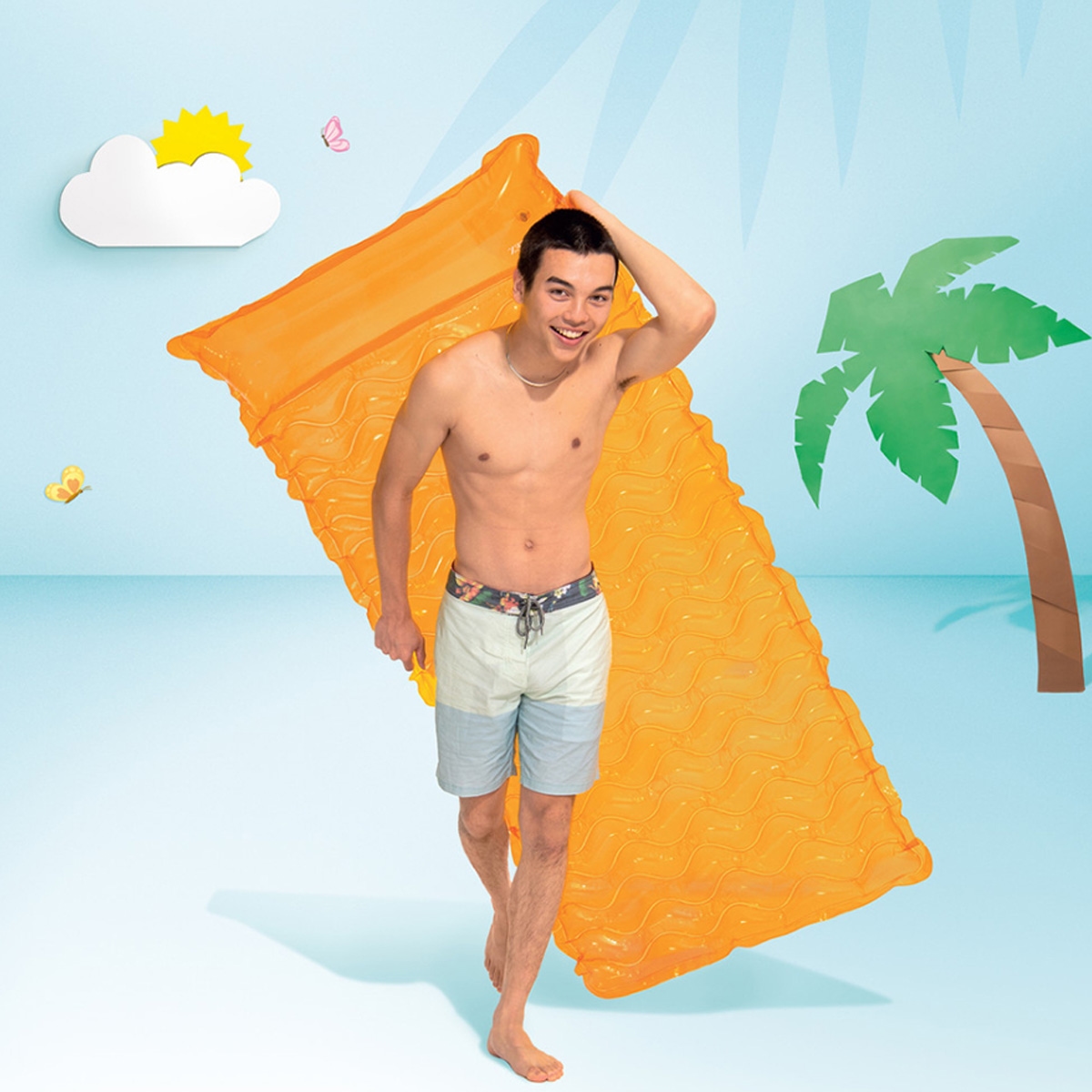 Intex Assorted Tote-N-Float Wave Mat Unisex, 13+ Years