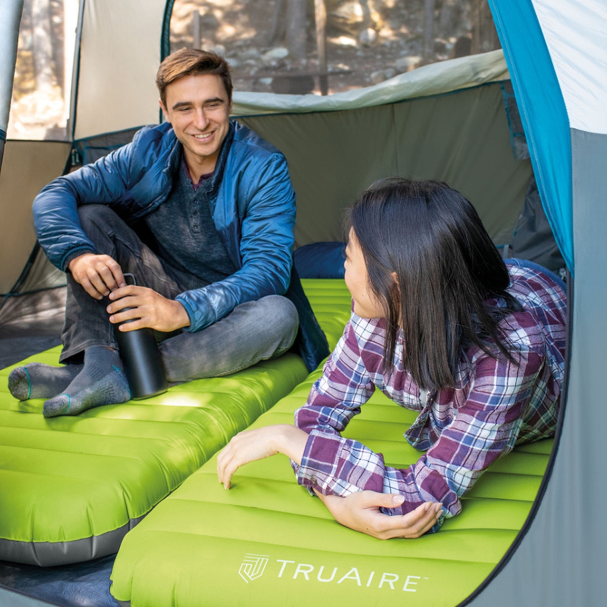 Intex TPU Dura-Beam Camping Mat with Air Pump Unisex