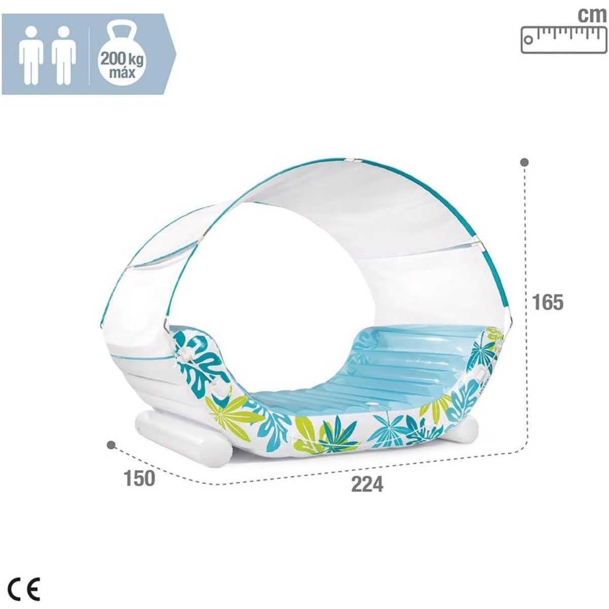 Intex Tropical Canopy Water Lounge Unisex