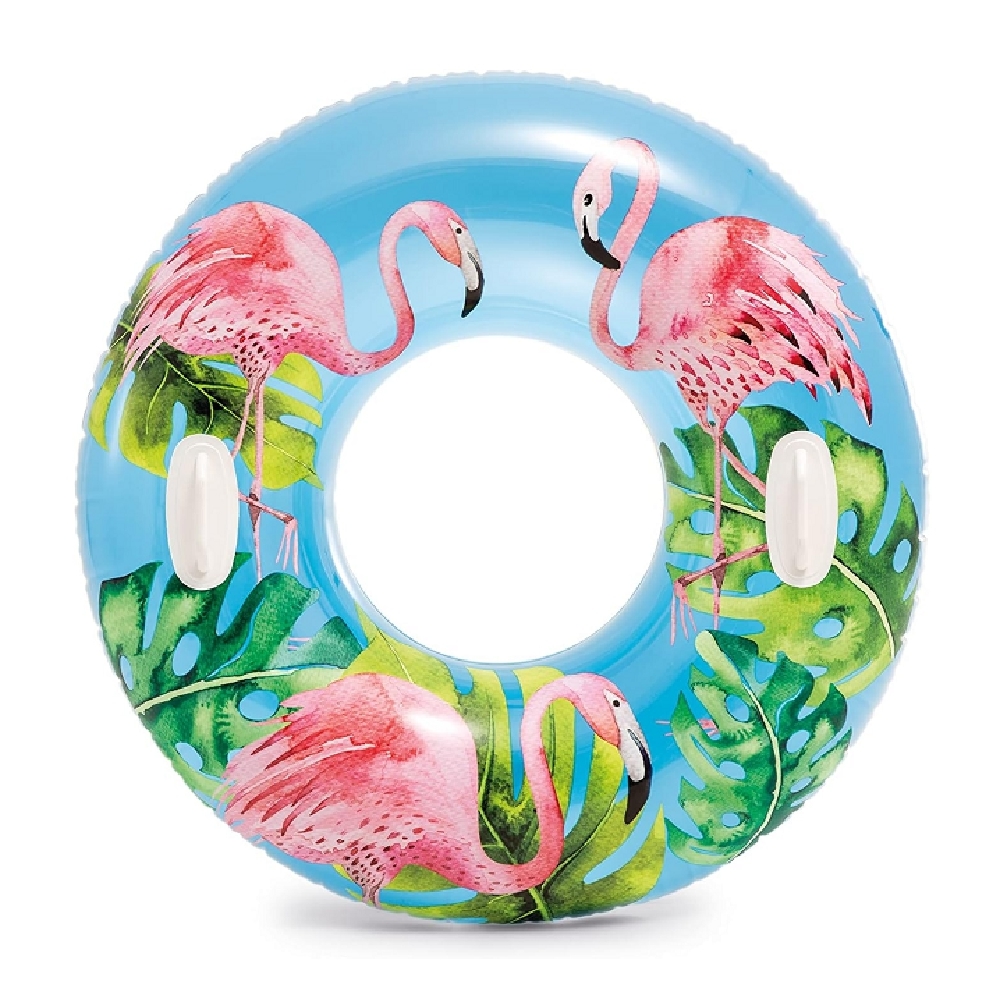 Intex Tropical Flower Transparent Tube Pool Float Unisex, 8-10 Years