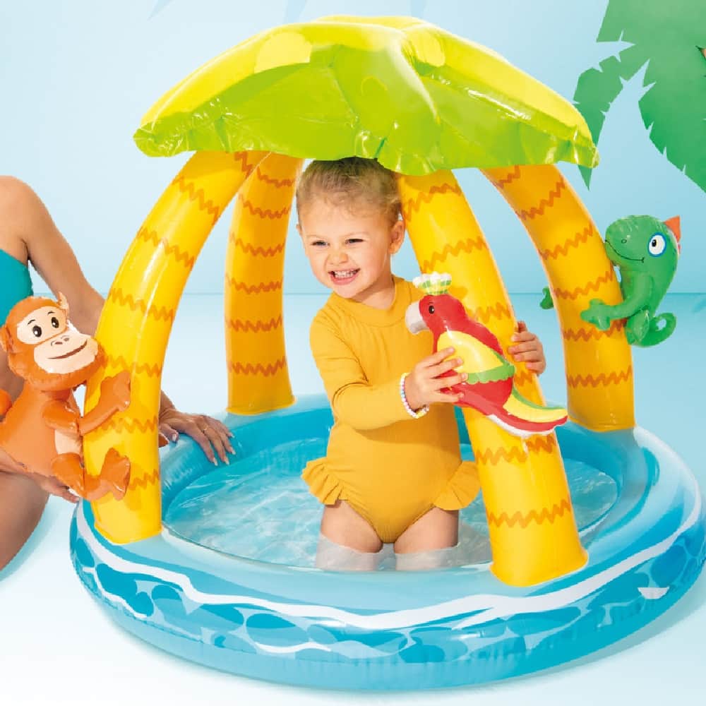Intex Tropical Island Baby Pool, 45 Ltr, 1 Person, 0-2 Years