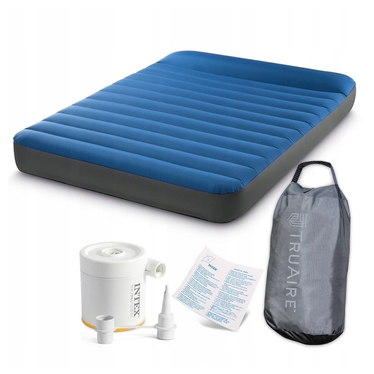 Intex Twin Dura-Beam TPU Pillow Mat with Air Pump Unisex