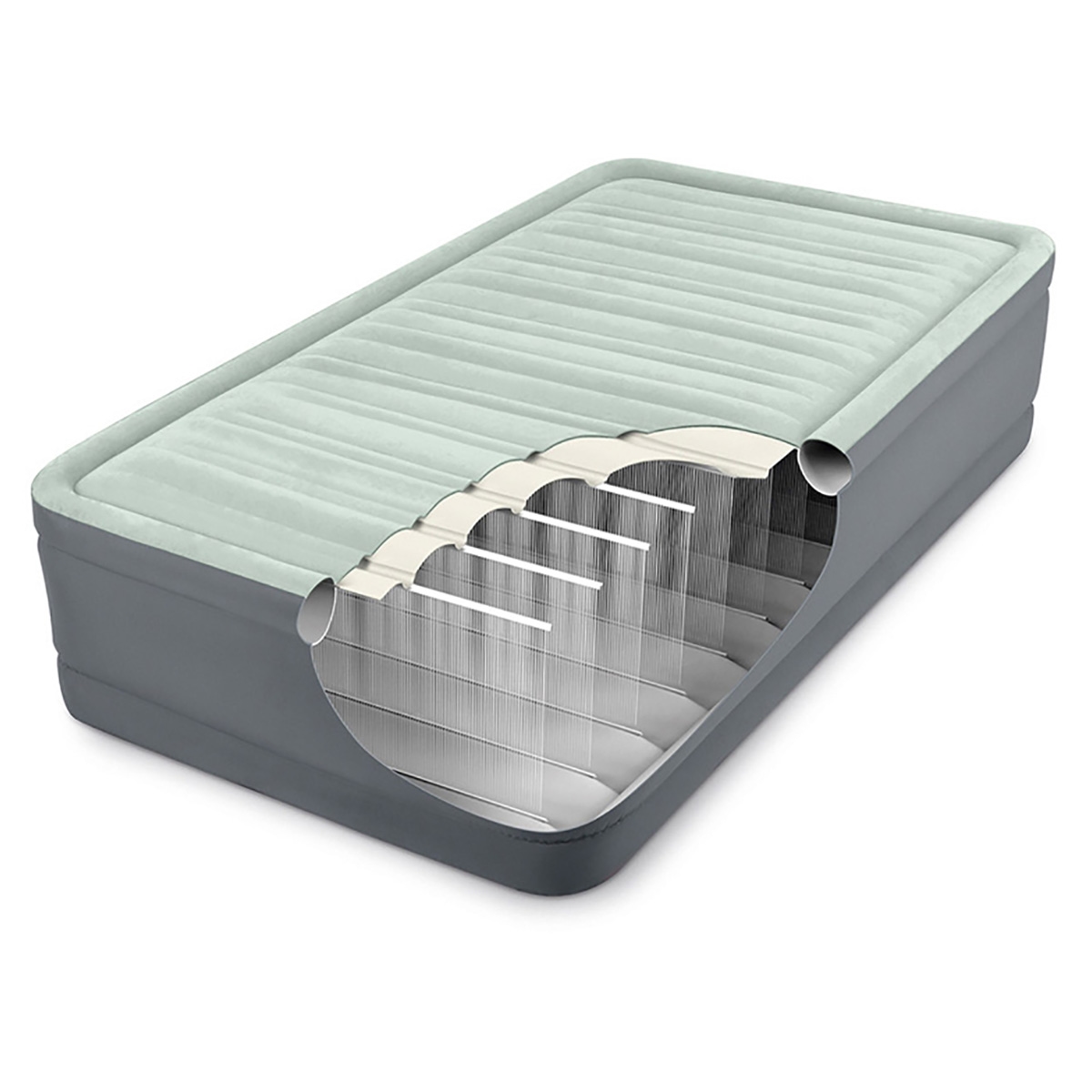 إنتكس سرير هوائي توين بريما إير بارتفاع مرتفع مع مضخة مدمجة للجنسين