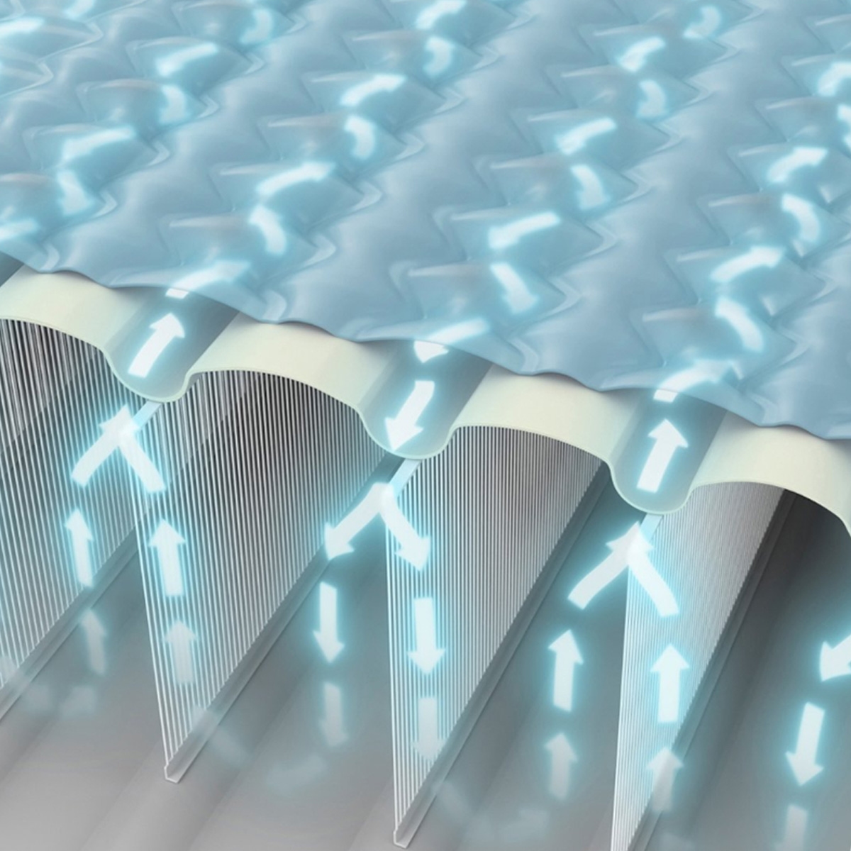 إنتكس مرتبة هوائية توين فاخرة جداً بتقنية فايبر تك، للجنسين