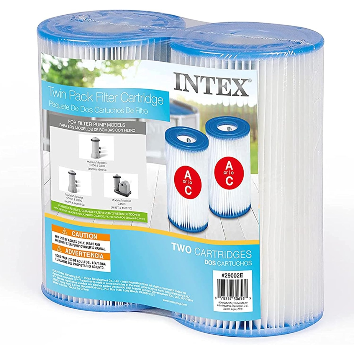 Intex Type A Filter Cartridge Unisex, Pack of 2
