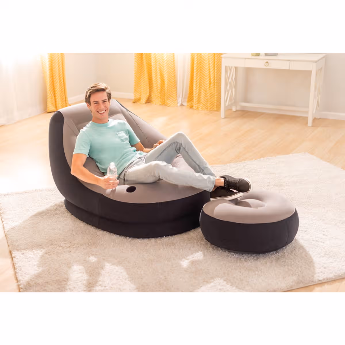 Intex Ultra Lounge Inflatable Sofa with Ottoman Unisex