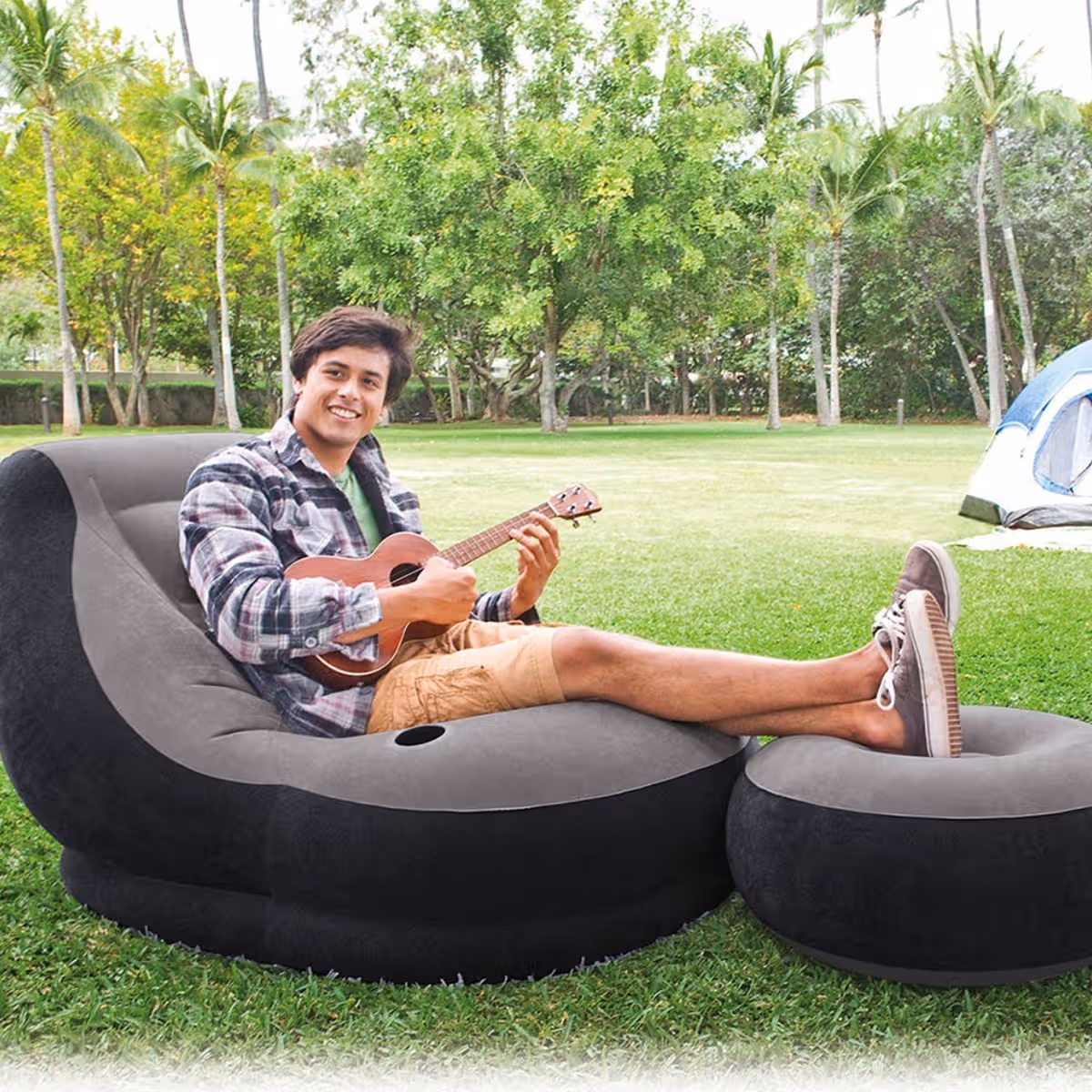 Intex Ultra Lounge Inflatable Sofa with Ottoman Unisex