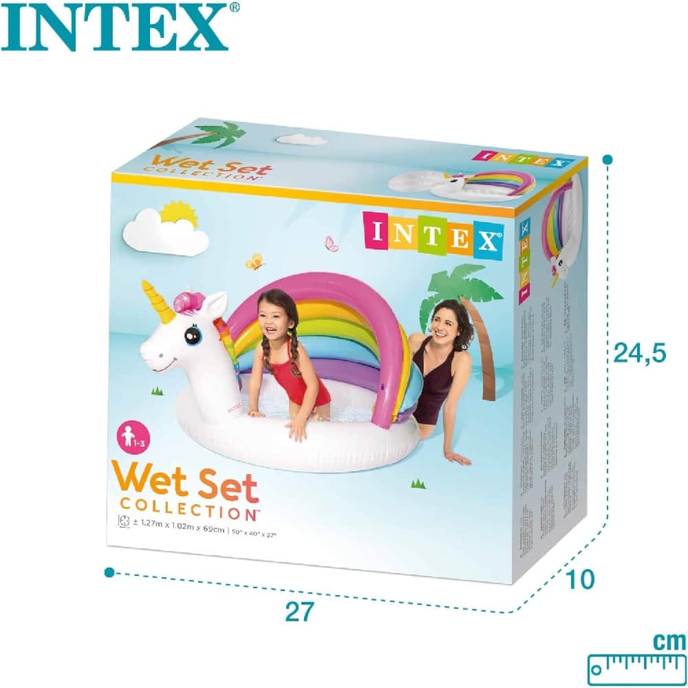 Intex Unicorn Baby Pool, 45 Ltr, 1 Person, 0-2 Years