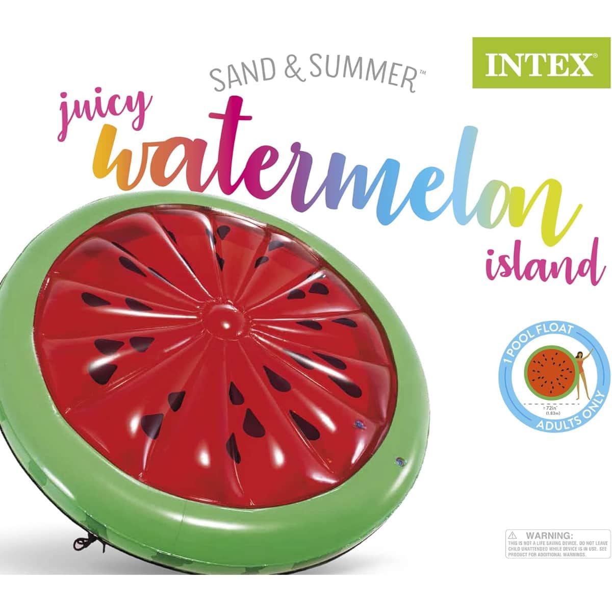 Intex Watermelon Island Float Unisex, 5-7 Years