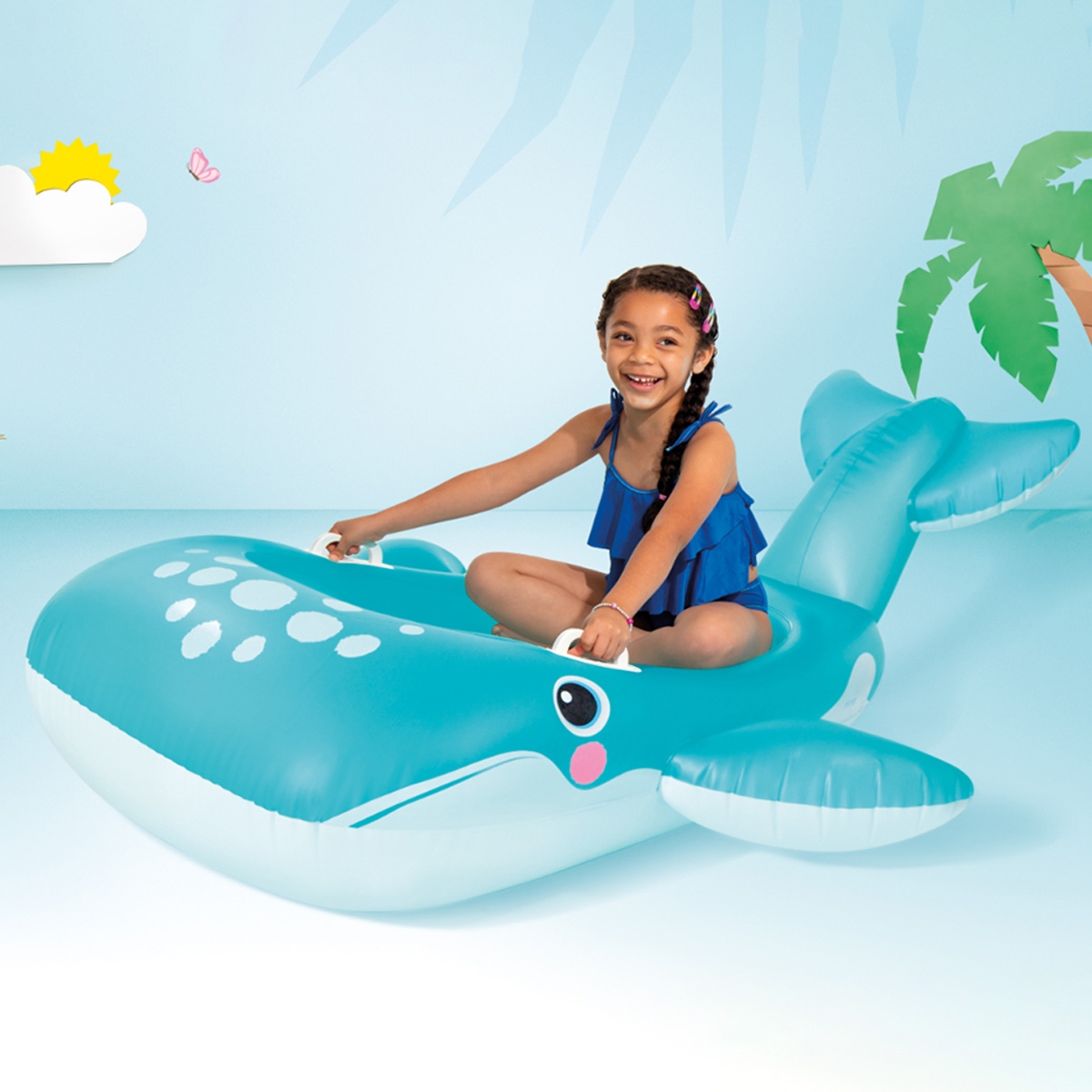 Intex Whale Ride On Unisex, 3-4 Years