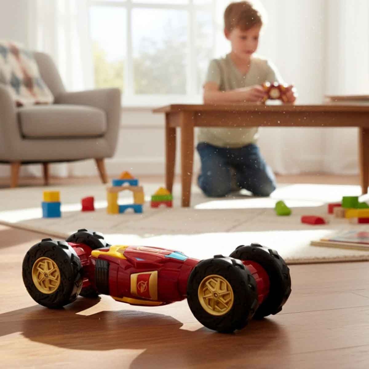 مارفل آيرون مان مركبة دريفت بحركات مميزة وانزلاق للأولاد، عمر 3-4 سنوات