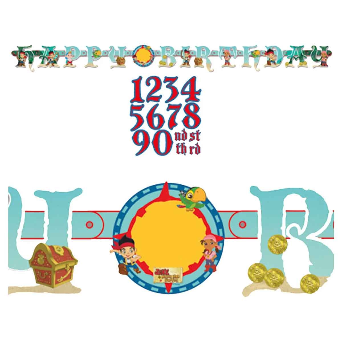Disney Jake & The Neverland Pirates Add-An-Age Letter Banner