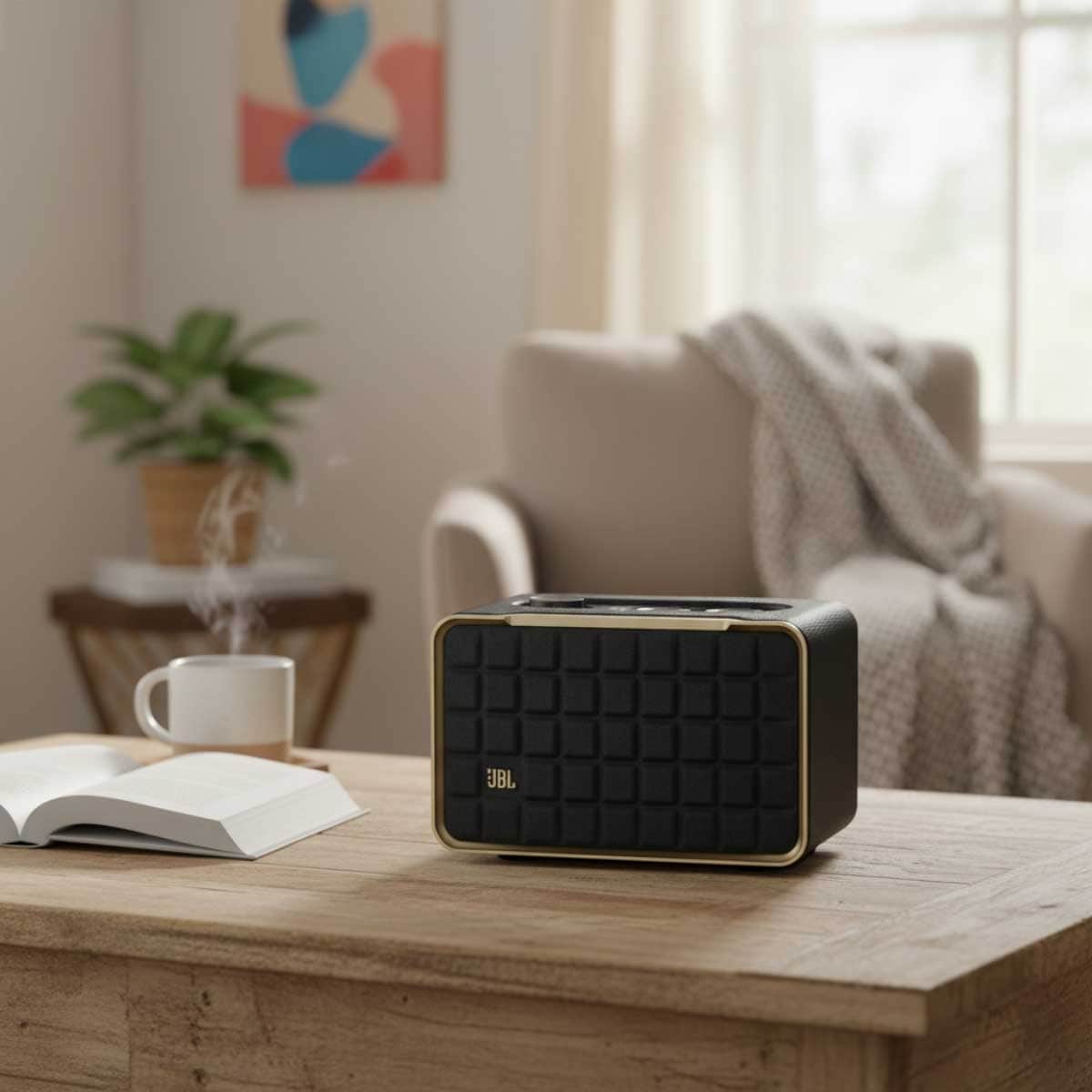 JBL Black Authentics 200 Smart Home Wireless Bluetooth Speaker