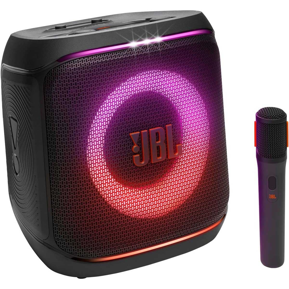 JBL Black PartyBox Encore 2 Portable Wireless Bluetooth Speaker & Microphone Set