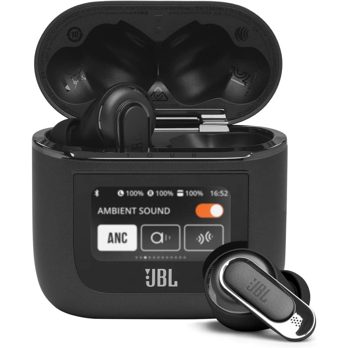 JBL Black Tour Pro 2 Active Noise Cancelling True Wireless Earbuds