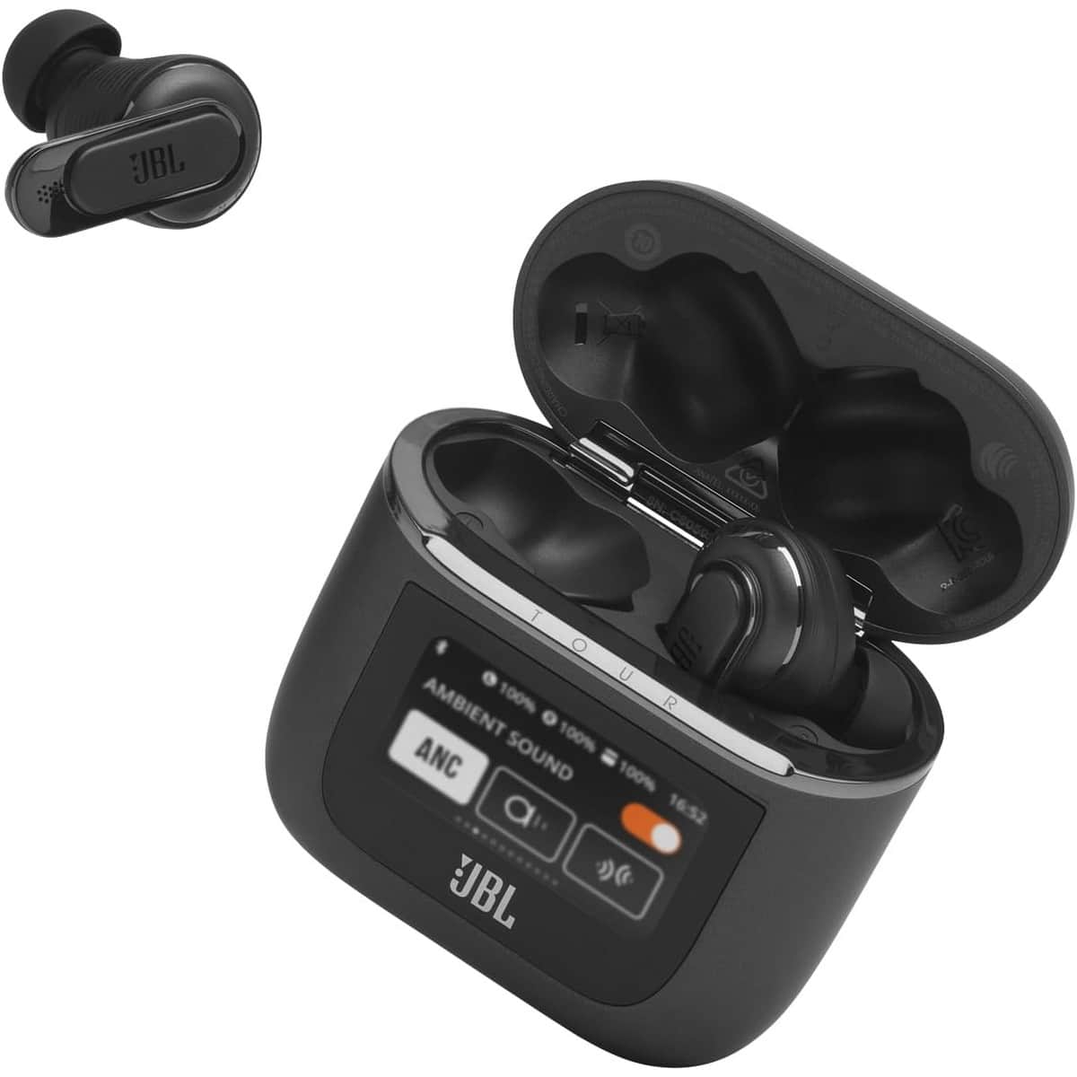 JBL Black Tour Pro 2 Active Noise Cancelling True Wireless Earbuds