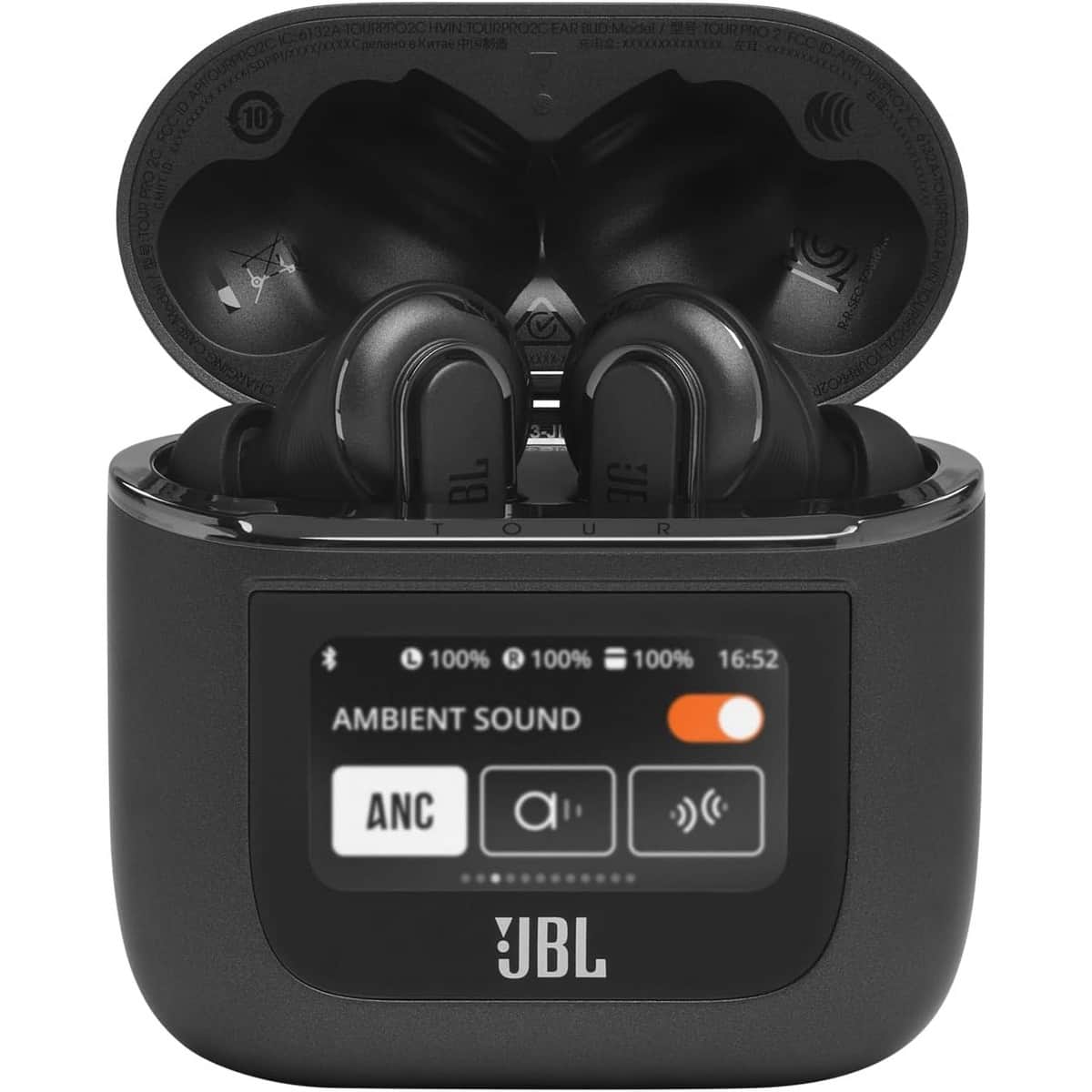 JBL Black Tour Pro 2 Active Noise Cancelling True Wireless Earbuds