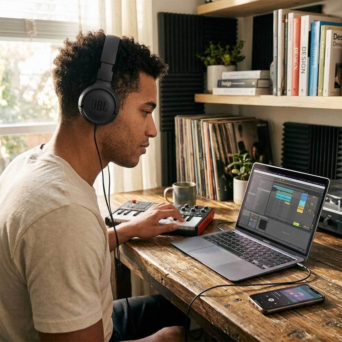 JBL Tune 500 Wired On-Ear Headphones