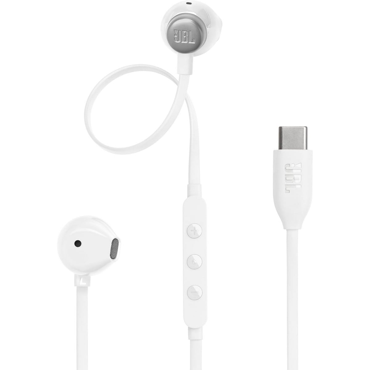 جي بي إل سماعات تيون 305C USB-C سلكية داخل الأذن باللون الأبيض