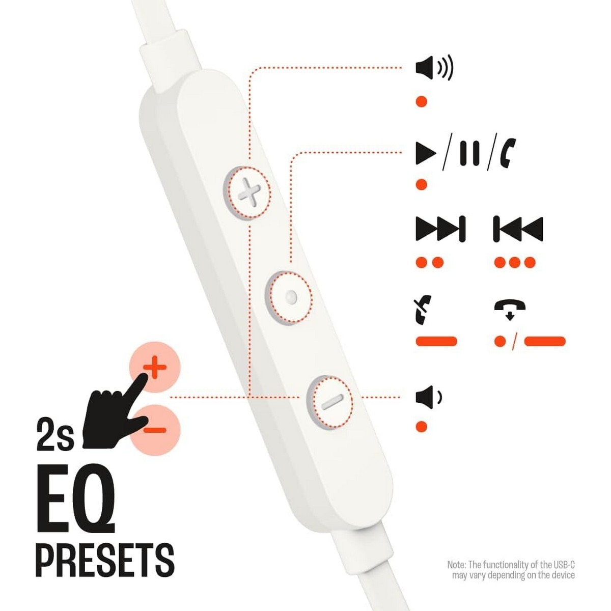 جي بي إل تيون 305 سي سماعات أذن USB-C سلكية