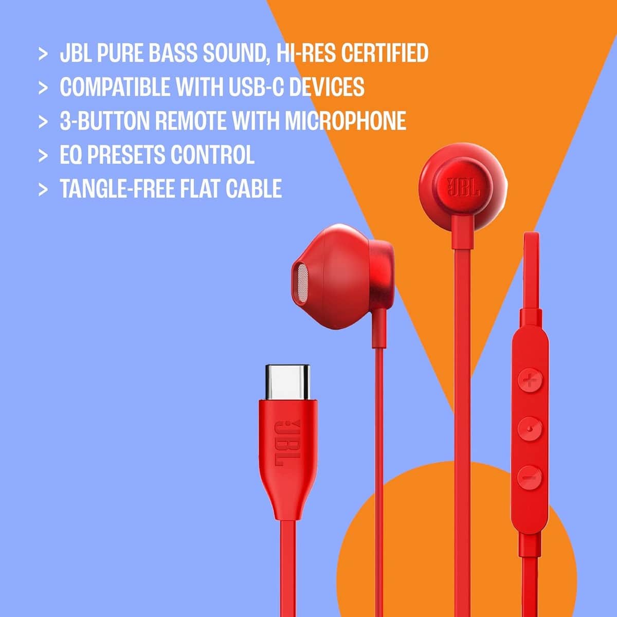 JBL Tune 305C USB-C In-Ear Wired Earphones
