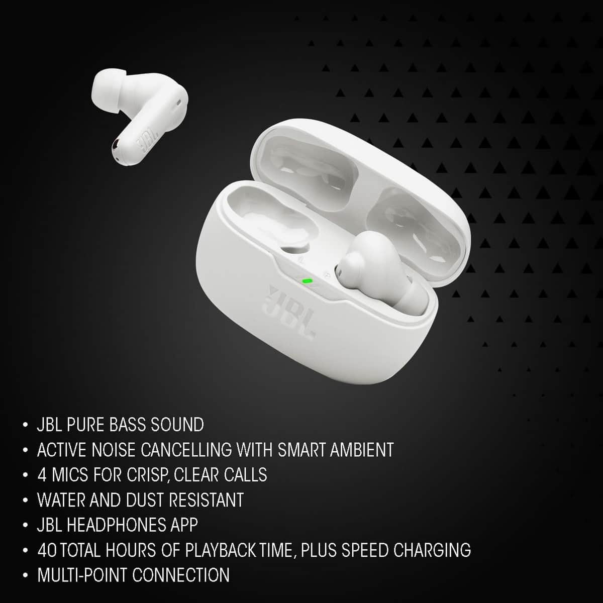 JBL Wave Beam 2 Active Noise Cancelling True Wireless Earbuds
