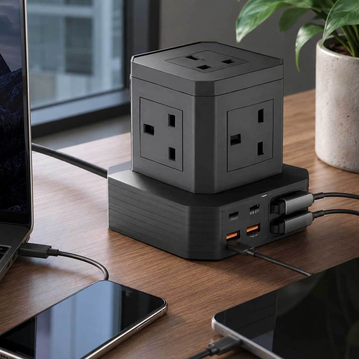 Jeebel 100W 11-in-1 GaN Multi-Port Charging Station