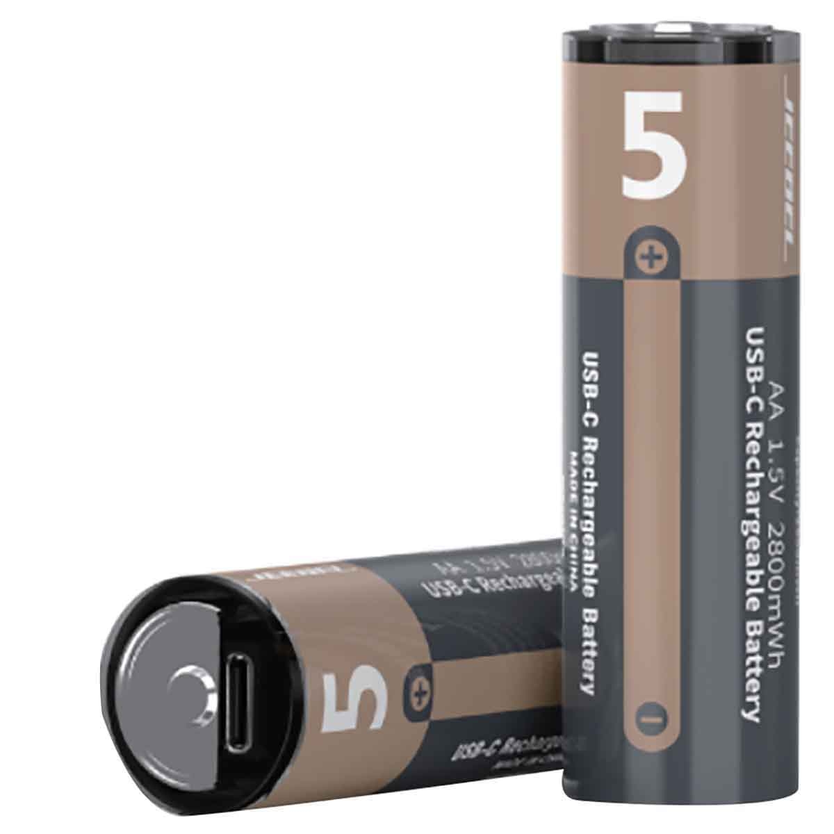 Jeebel 2800mWh AA Lithium Batteries