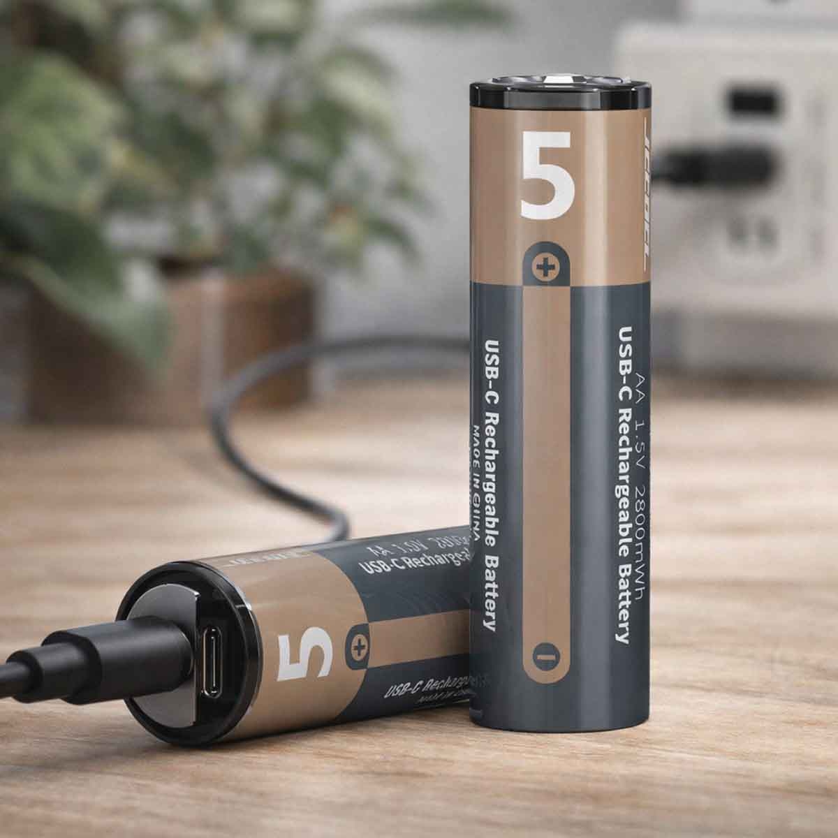 Jeebel 2800mWh AA Lithium Batteries