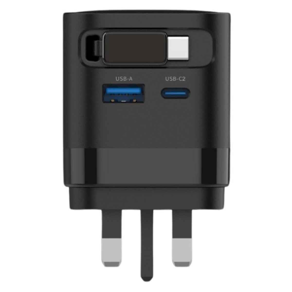 جيبل محول طاقة 65 واط GaN مع كابل USB-C