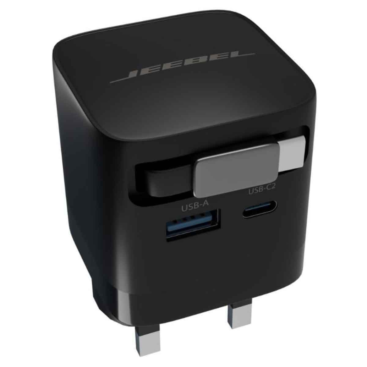 جيبل محول طاقة 65 واط GaN مع كابل USB-C