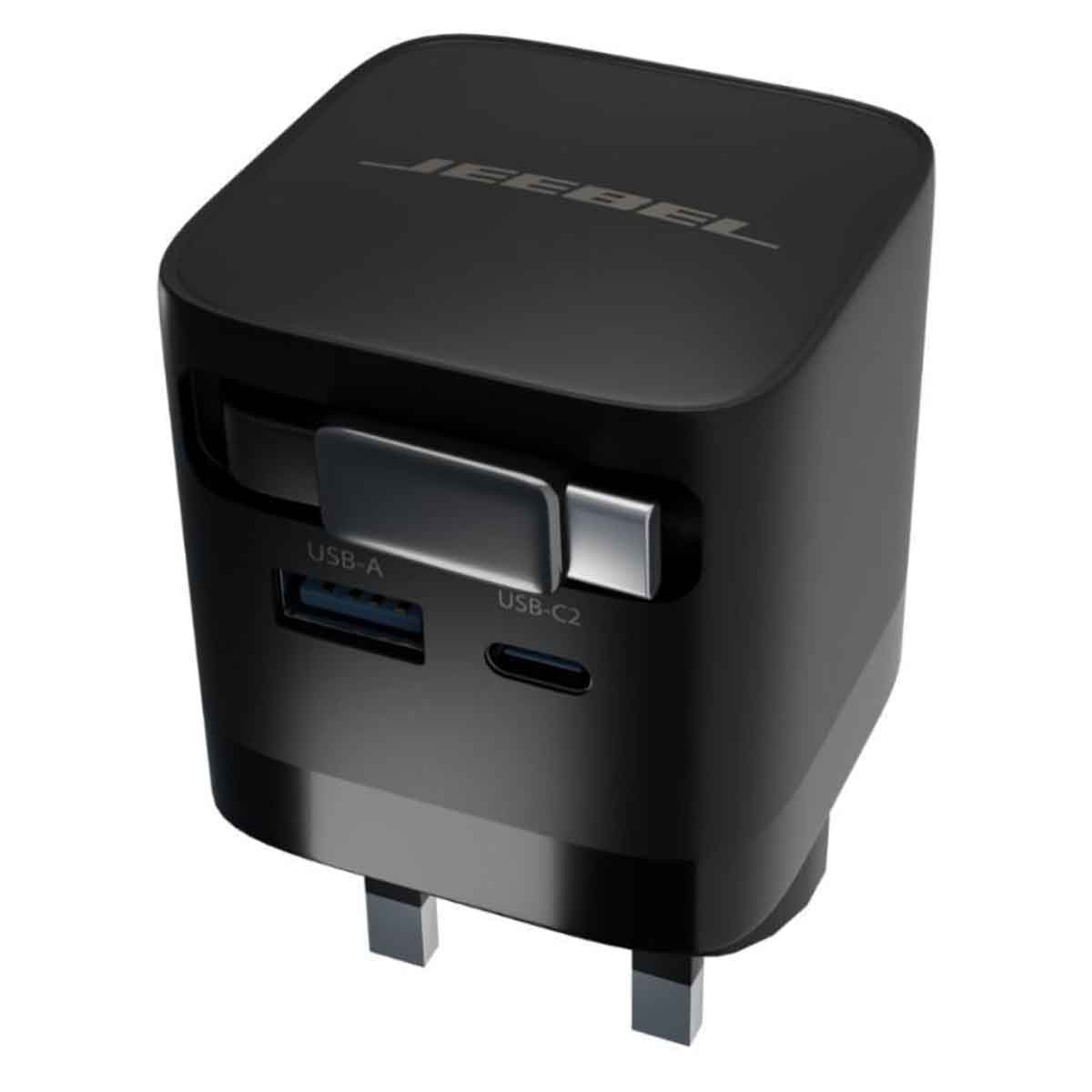 جيبل محول طاقة 65 واط GaN مع كابل USB-C