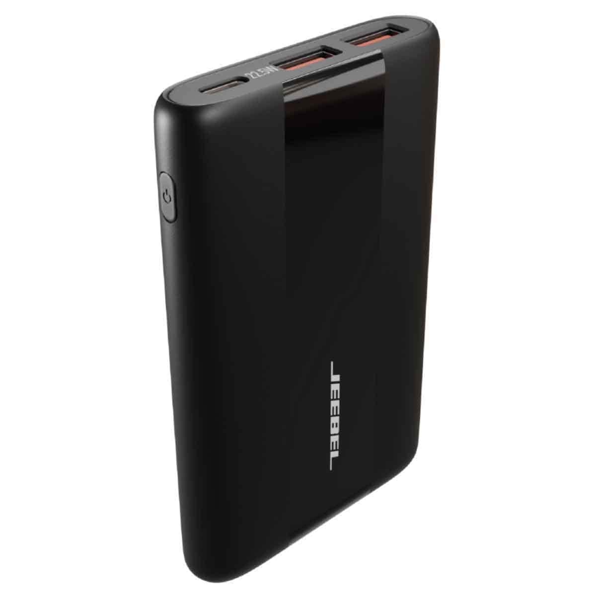 Jeebel Black 10000mAh 22.5W Fast Charging Power Bank