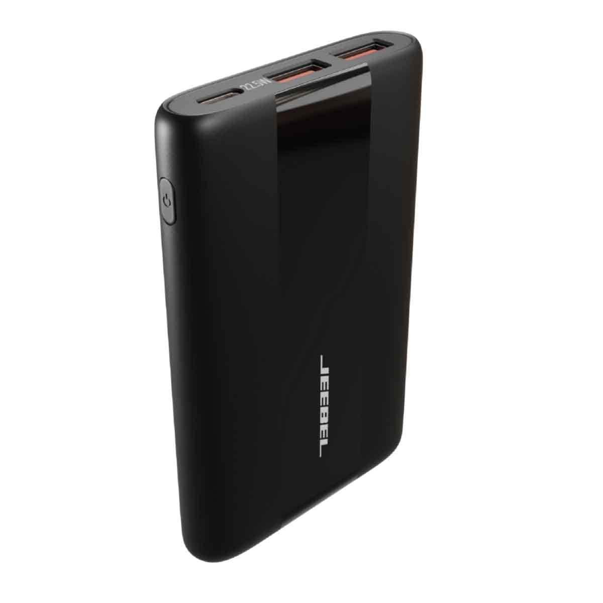Jeebel Black 10000mAh 22.5W Fast Charging Power Bank
