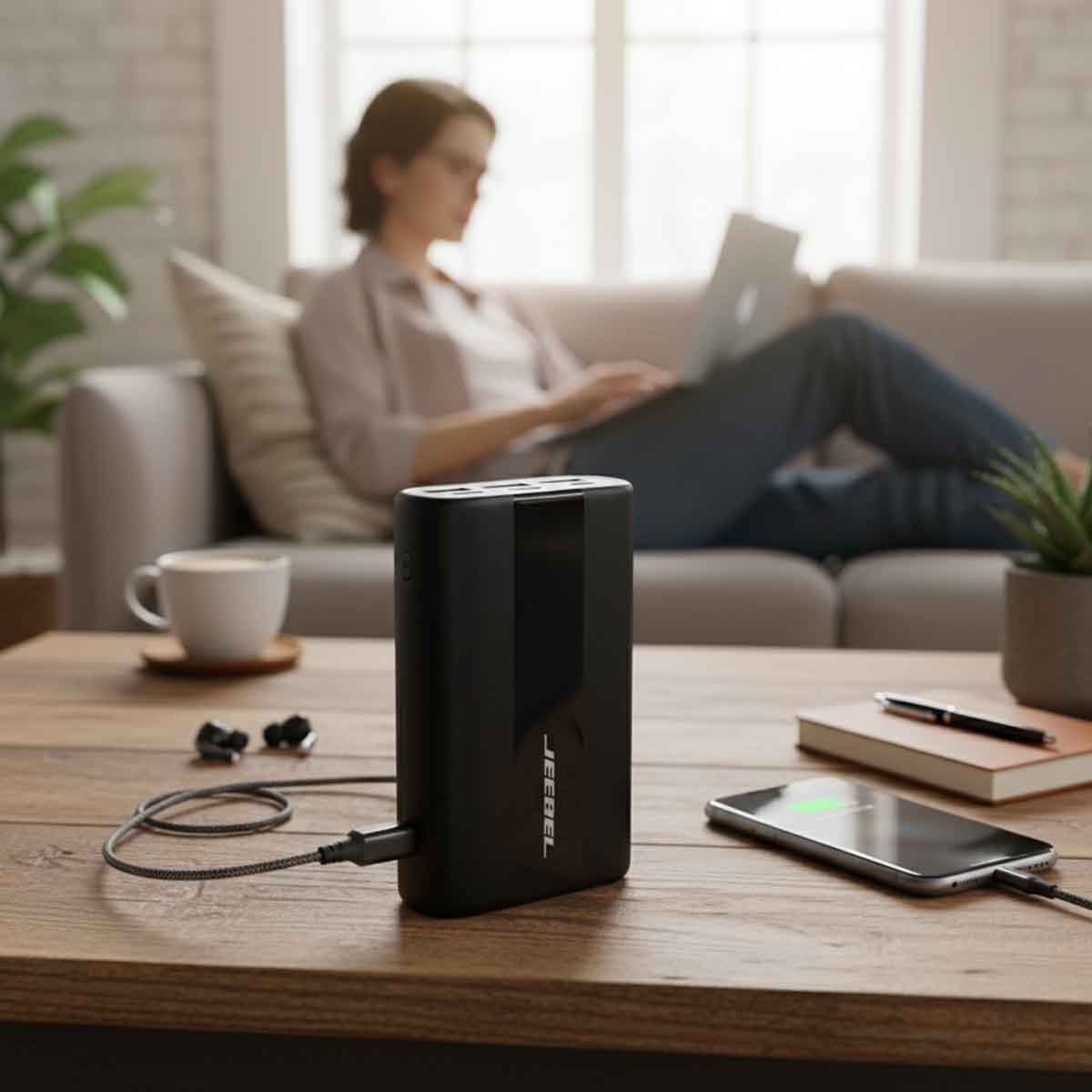 جيبل باور بنك 20000mAh شحن سريع 22.5 واط باللون الأسود